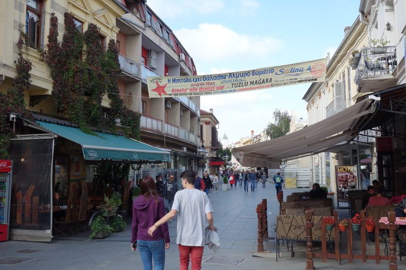 Gågatan i centrala Bitola.