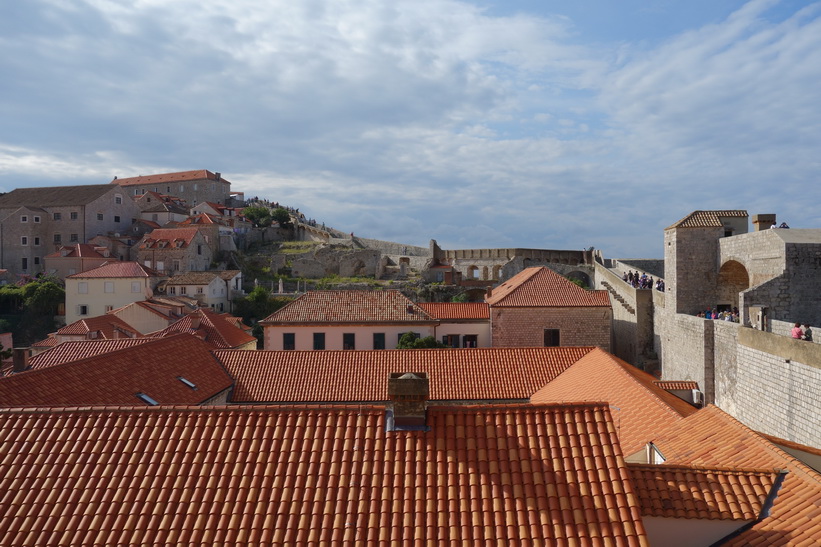 Promenaden på ringmuren i Dubrovnik.