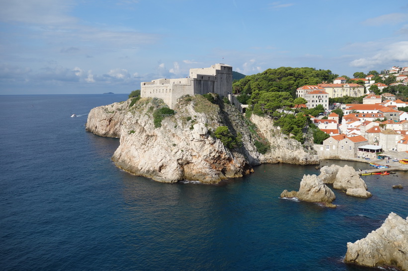 Promenaden på ringmuren i Dubrovnik.