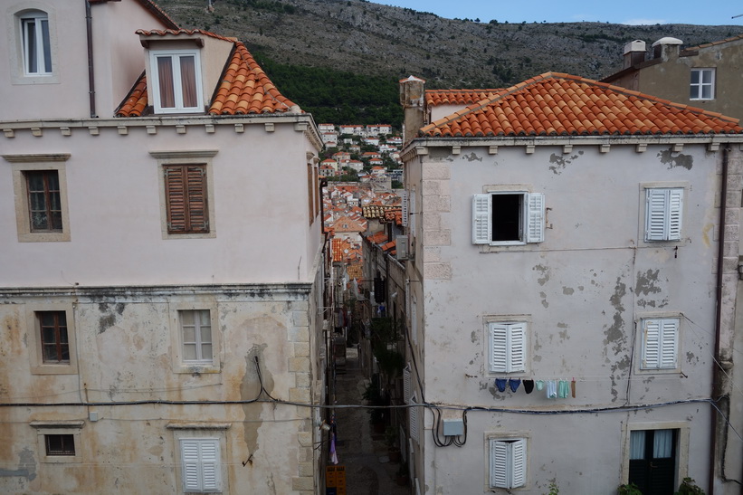 Promenaden på ringmuren i Dubrovnik.