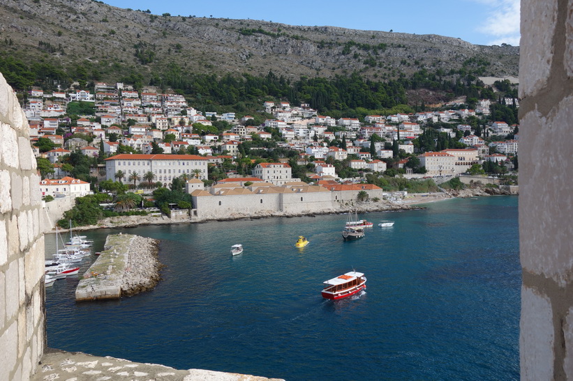 Promenaden på ringmuren i Dubrovnik.