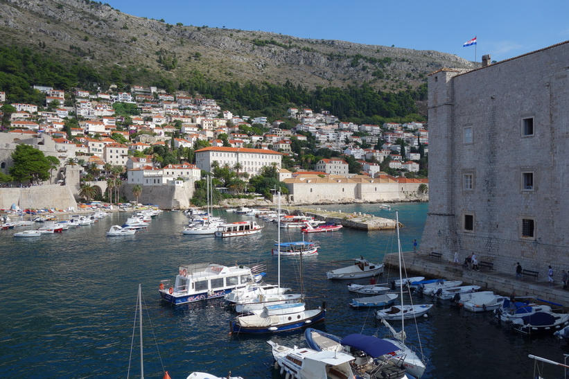 Promenaden på ringmuren i Dubrovnik.