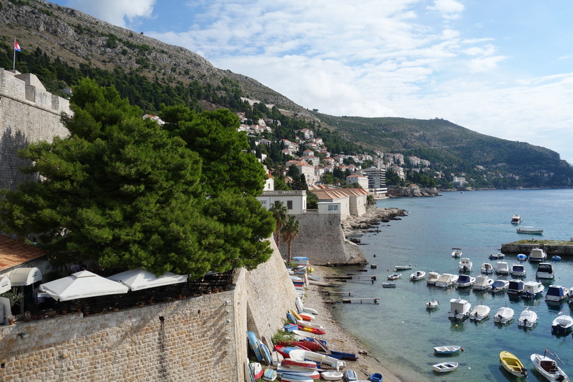 Promenaden på ringmuren i Dubrovnik.