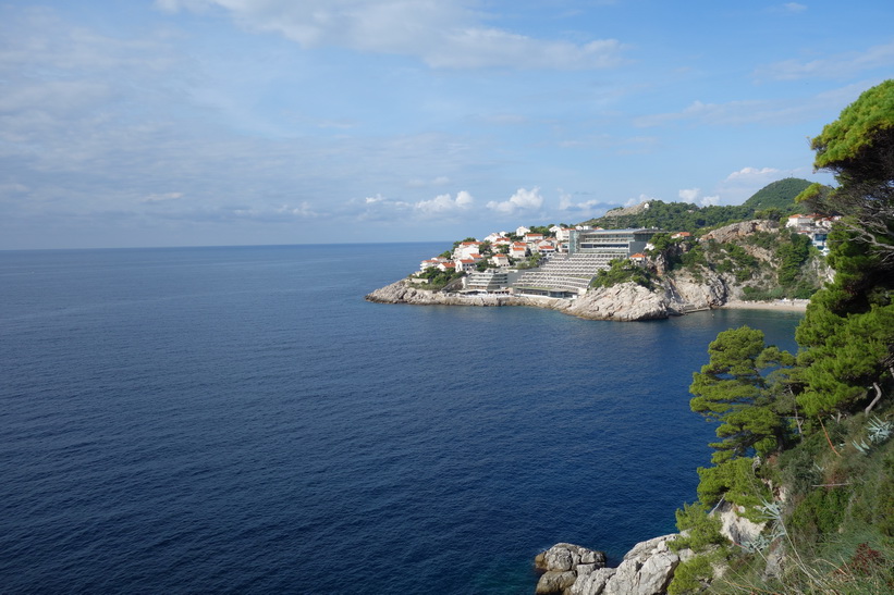 Vacker utsikt längs gatan Ul. branitelja Dubrovnika, Dubrovnik.