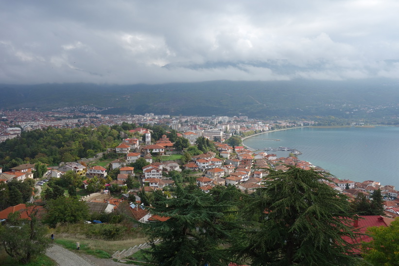 Utsikten från Tsar Samuels fästning, Ohrid.