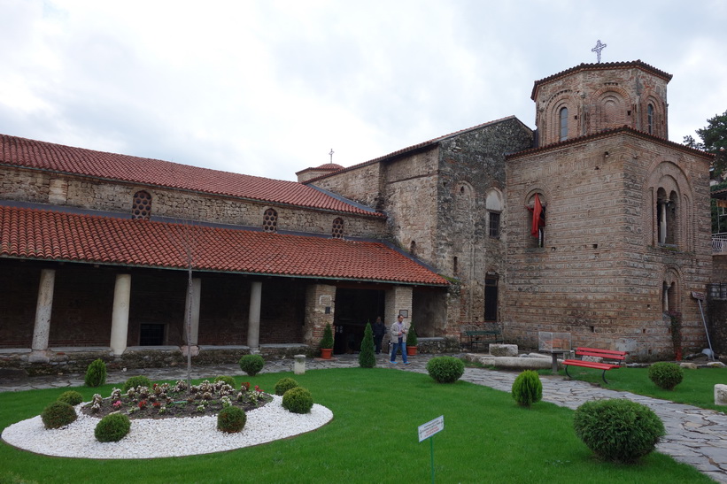 Saint Sophia-kyrkan i centrala Ohrid.