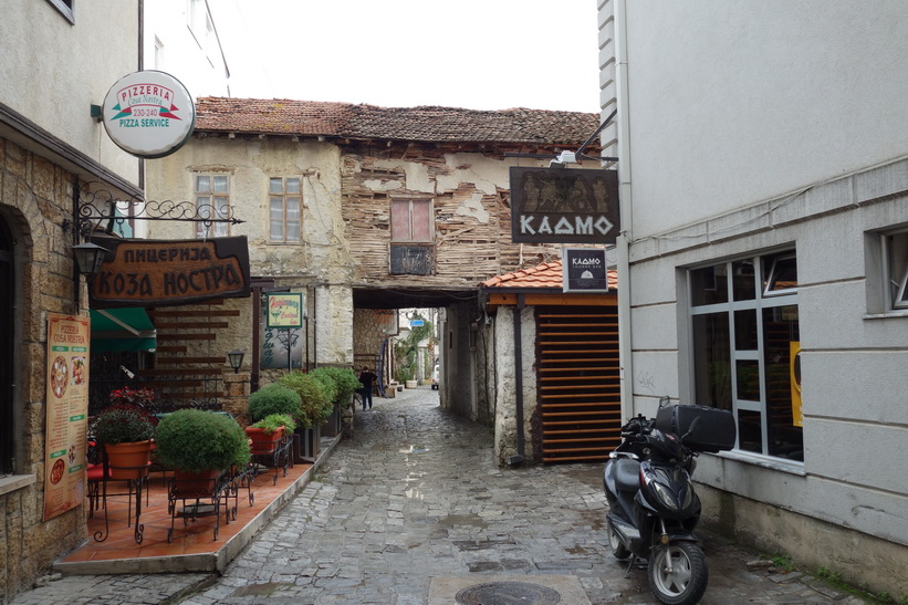 Gamla staden i Ohrid.