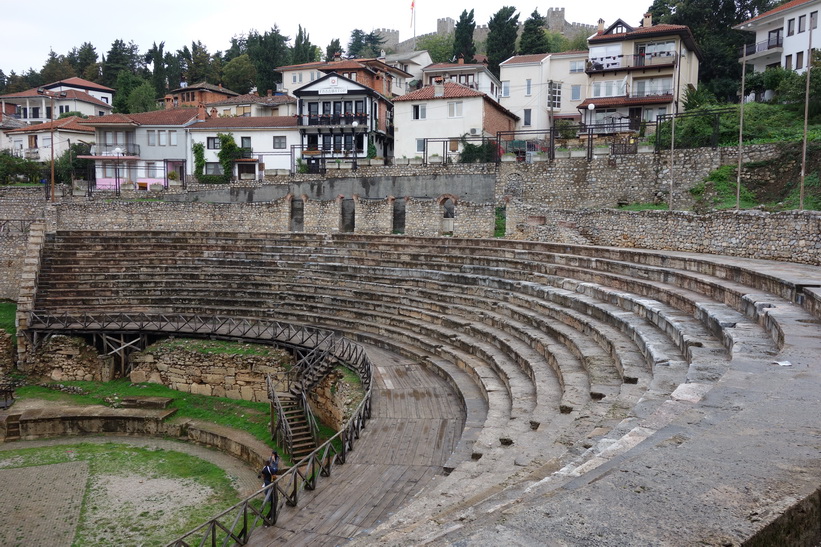 Antika teatern i Ohrid byggd 200 år före kristus.