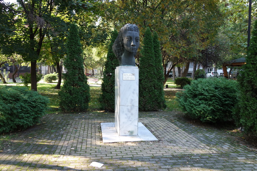 Staty i park i centrala Skopje.