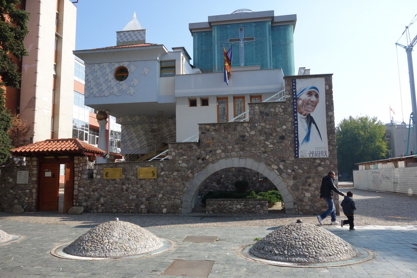 The Memorial House of Mother Teresa, som invigdes under år 2009, Skopje.