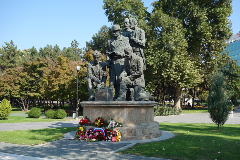 Monument i centrala Skopje.