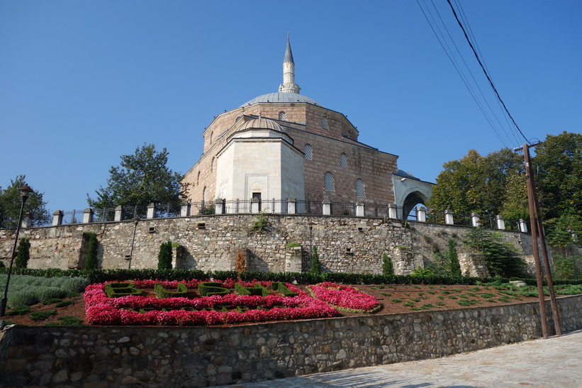 Moskén nedanför Kale-fästningen i Skopje.