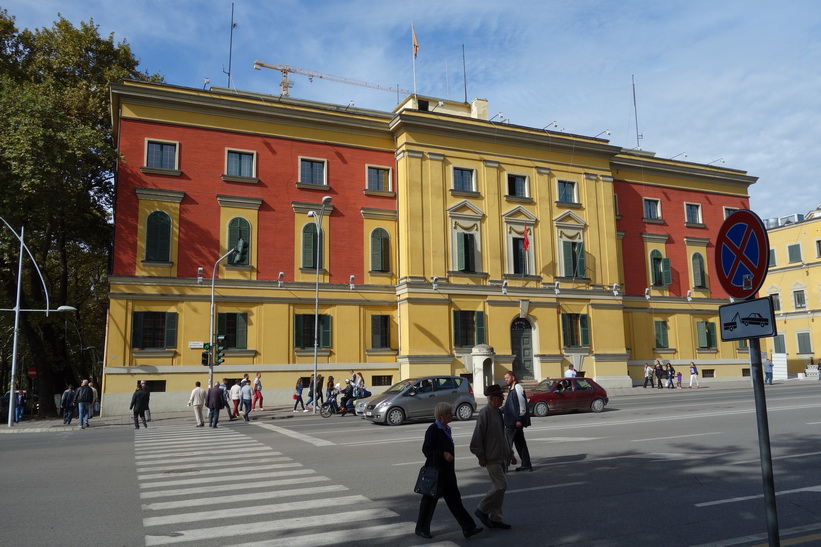 Finansministeriet i centrala Tirana.