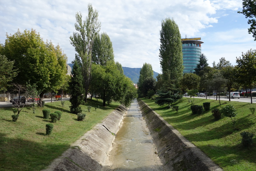 Lana River, Tirana.