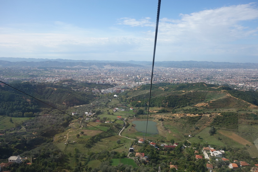 Linbanan upp till Mount Dajti, Tirana.