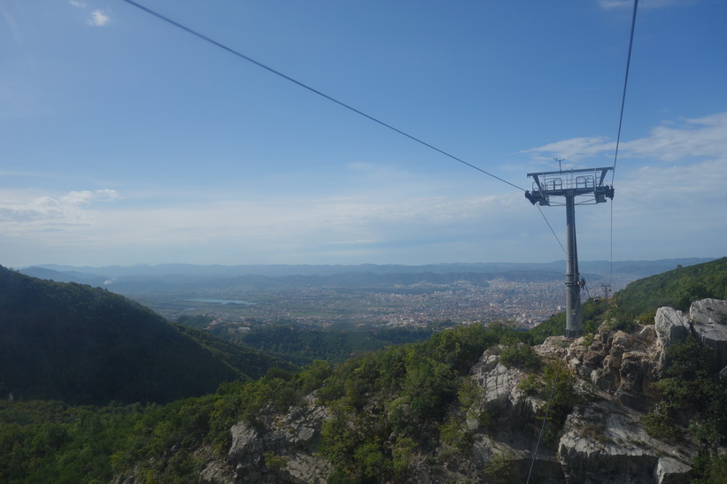 Linbanan upp till Mount Dajti, Tirana.