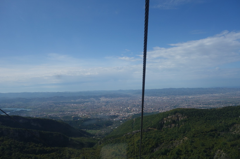 Linbanan upp till Mount Dajti, Tirana.