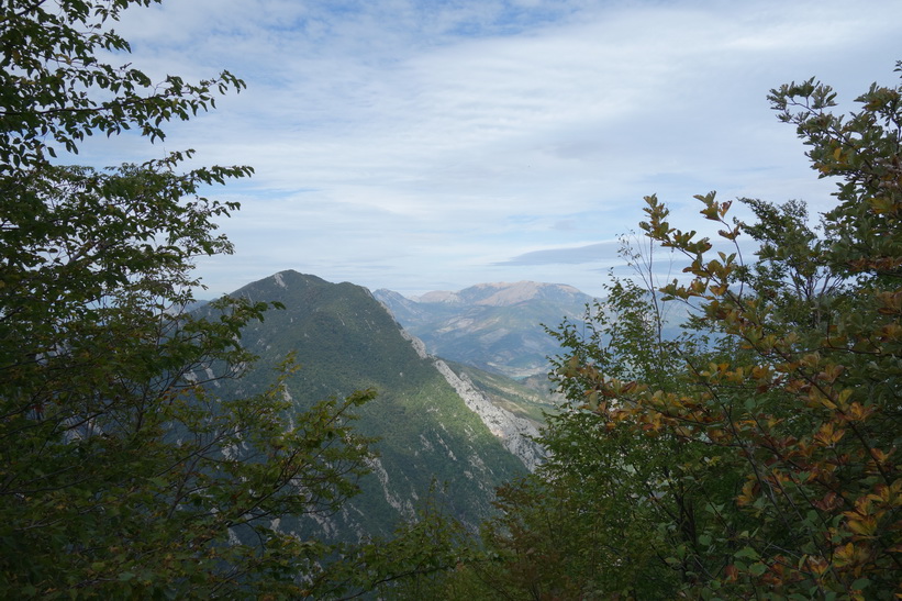 Vy från Mount Dajti.