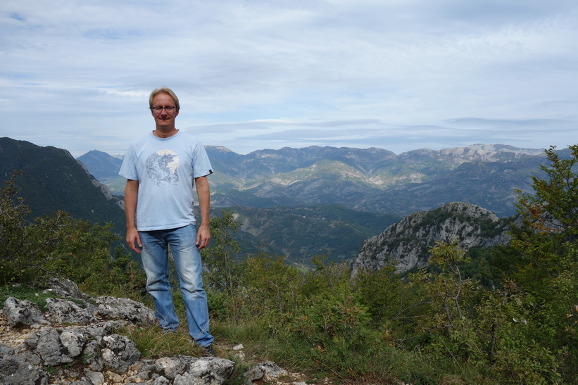 Stefan på Mount Dajti.