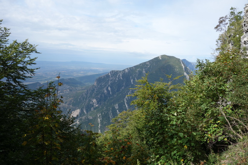 Vy från Mount Dajti.