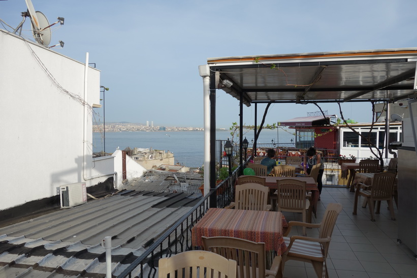 Terassen på Marmara guesthouse, Sultanahmet, Istanbul.