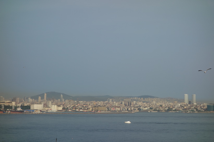Utsikten från terassen på Marmara guesthouse, Sultanahmet, Istanbul.