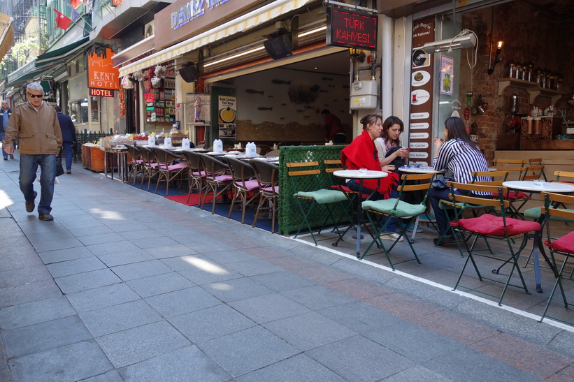 Caféer i Kadiköy, Istanbul.