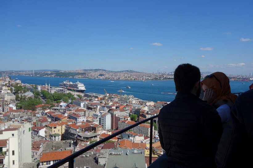 Utsikten från Galata Tower, Beyoğlu, Istanbul.