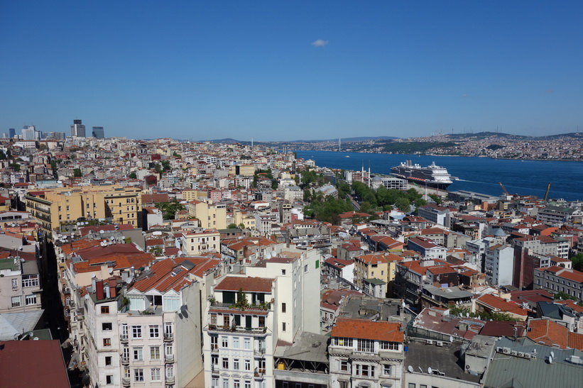 Utsikten från Galata Tower, Beyoğlu, Istanbul.