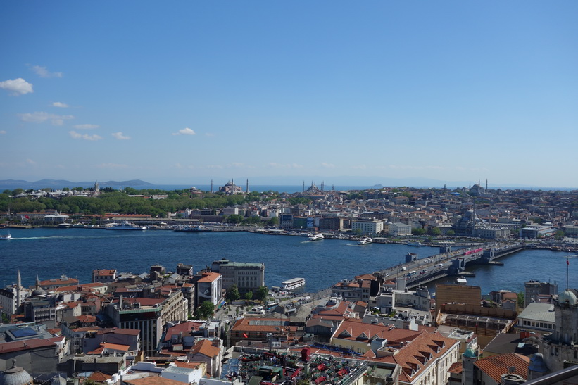 Utsikten från Galata Tower, Beyoğlu, Istanbul.