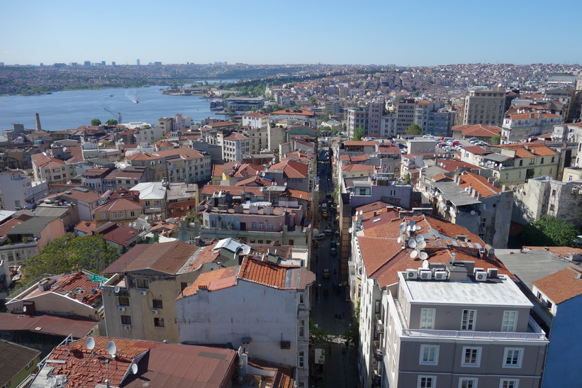 Utsikten från Galata Tower, Beyoğlu, Istanbul.