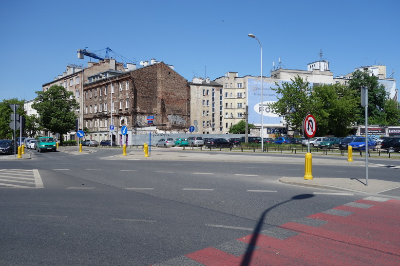 Några kvarter från mitt hotell i stadsdelen Praga, Warszawa.