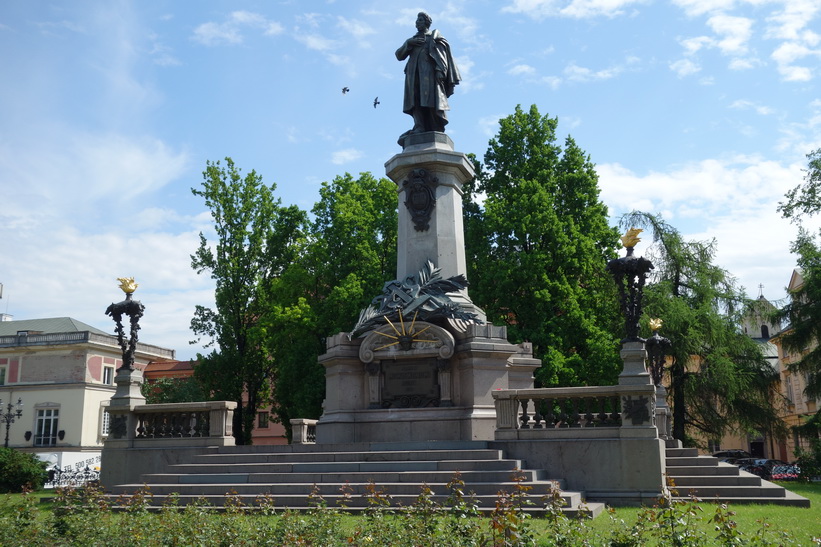 Monument to Adam Mickiewicz, Warszawa.