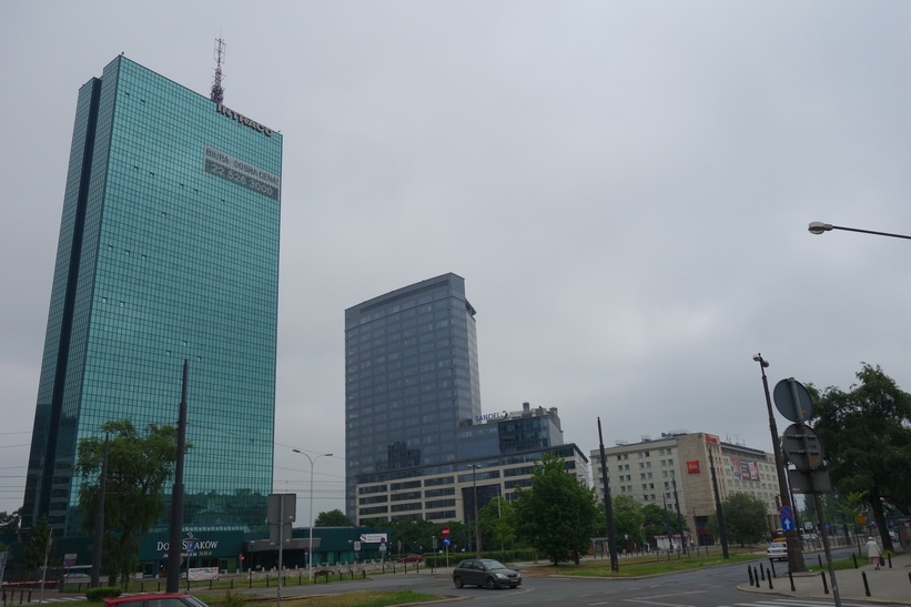 Längs gatan Marszałkowska i centrala Warszawa.