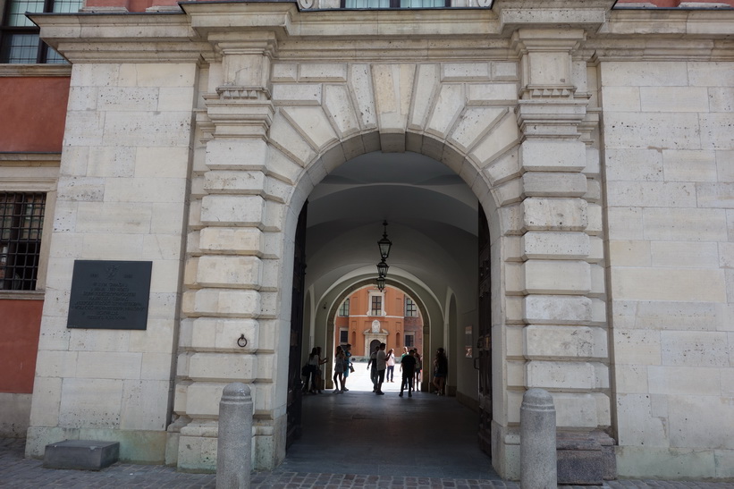 Entrén till Royal Castle, Warszawa.