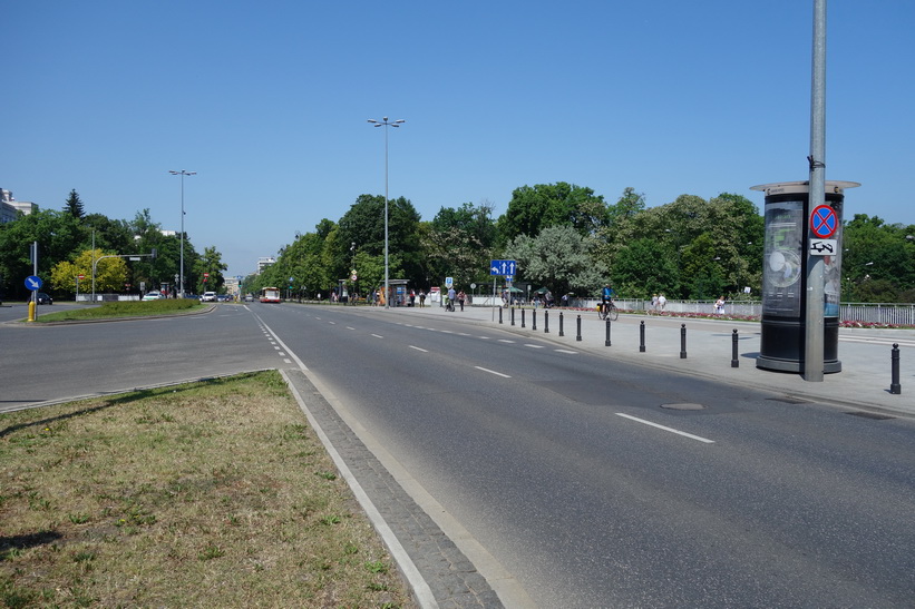 I närheten av Łazienki Park, Warszawa.