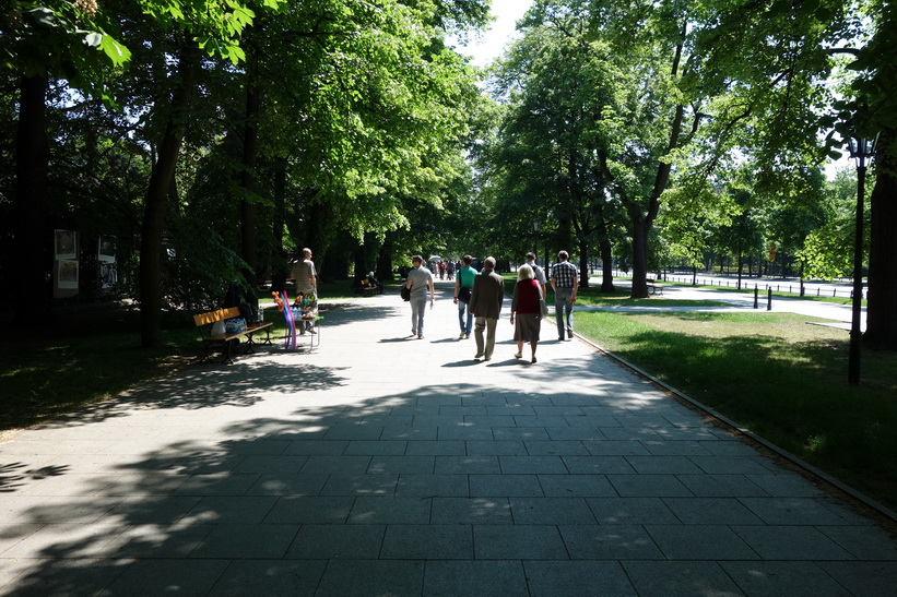 I närheten av Łazienki Park, Warszawa.