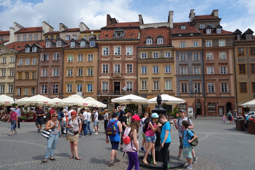 Gamla staden i Warszawa.