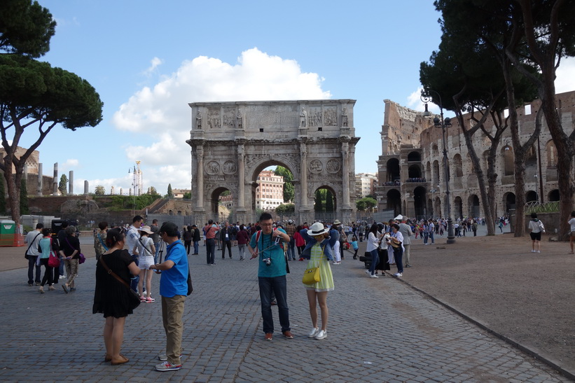 Arco di Costantino vid Colosseum, Rom.