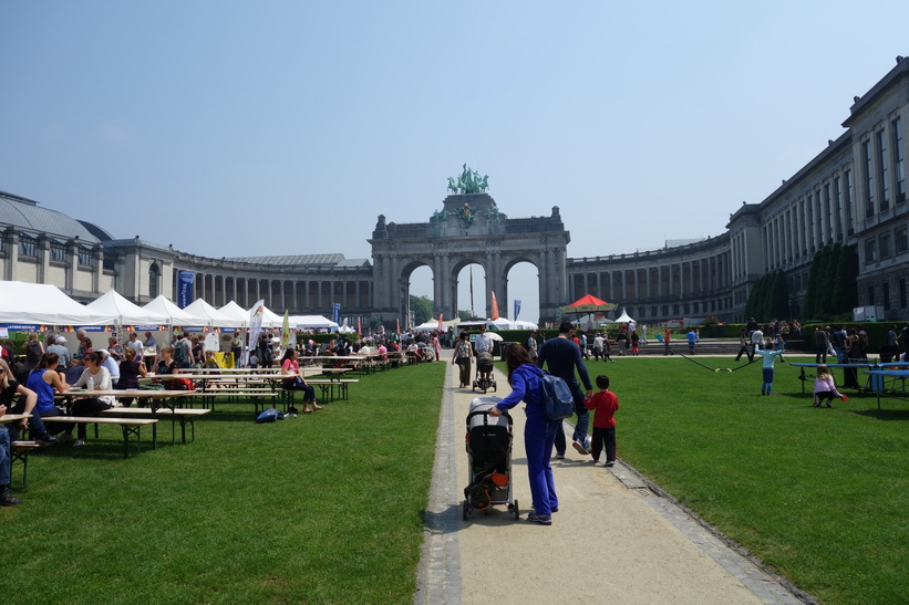 Arc du Cinquantenaire, Parc du Cinquantenaire (Jubelpark), EU-området, Bryssel.