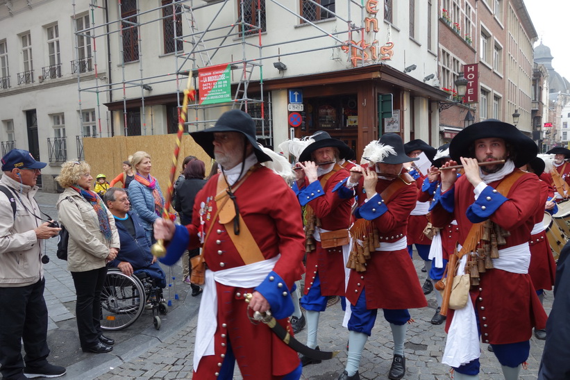 Någon form av festival i centrala Bryssel.