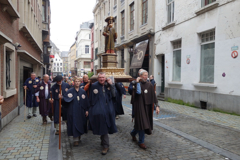 Någon form av festival i centrala Bryssel.