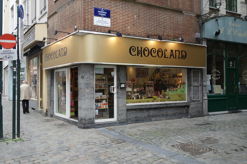 Chokladbutik i centrala Bryssel.