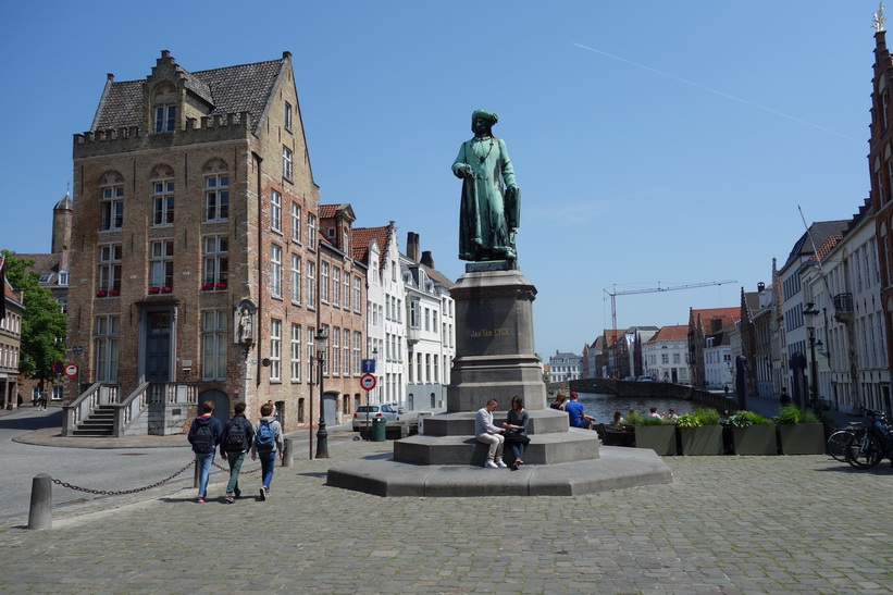 Jan van Eyck-torget i centrala Brygge.