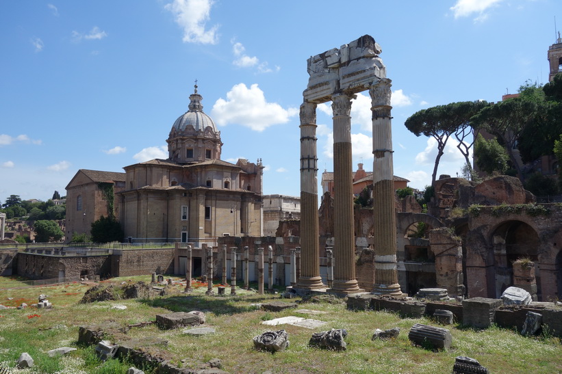 Det antika torget Forum Romanum, Rom.