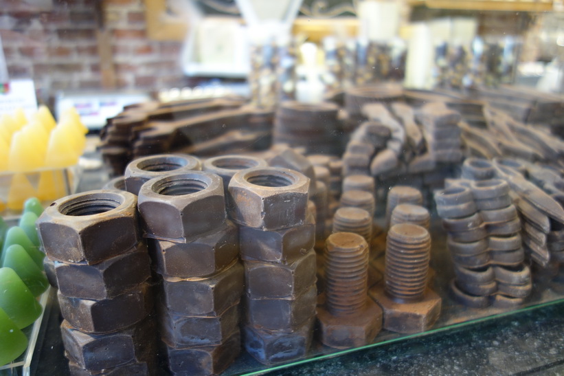 Chokladaffär i centrala Brygge.