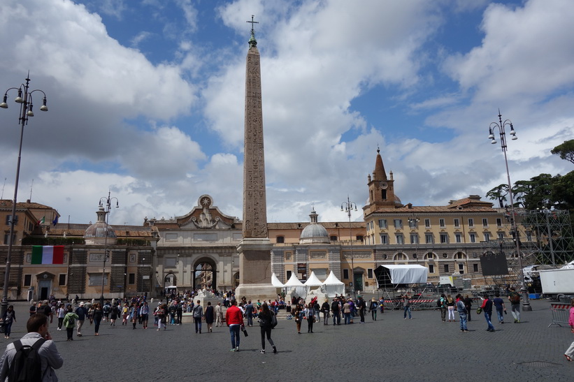 Torget Piazza del Popolo, Rom.