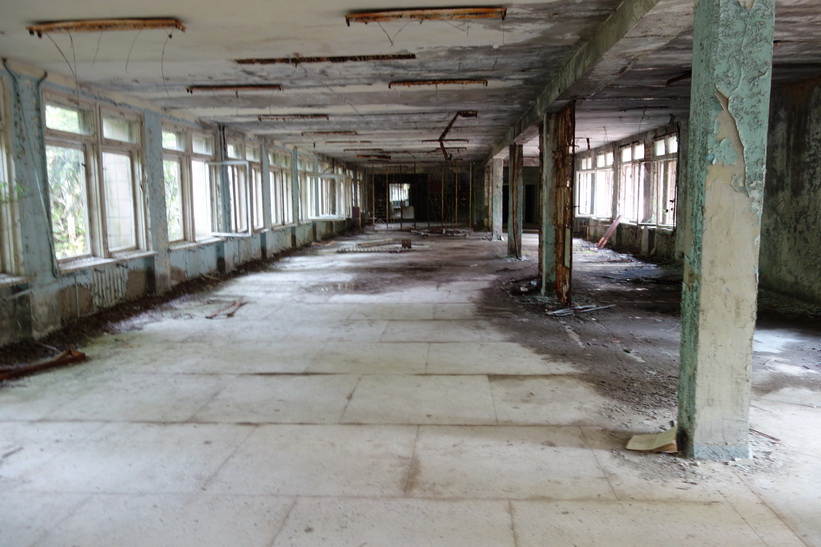 Korridor i skolan, Pripyat.