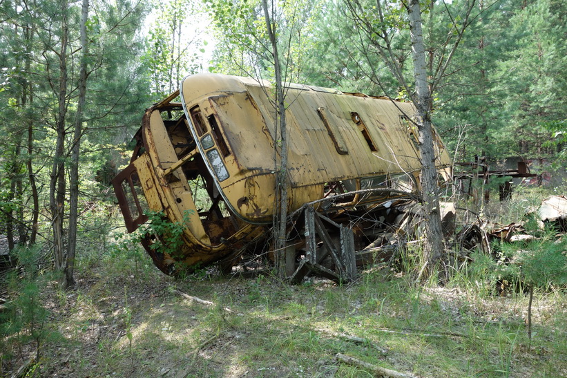 Övergiven buss, Pripyat.