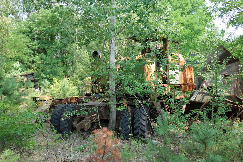 Övergivna tunga fordon, Pripyat.